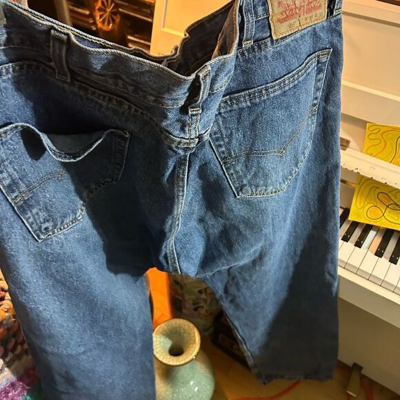 Levi's 505 Relaxed Fit Blue Jeans 38" x 30" - Picture 11 of 15
